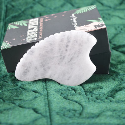 Strumento per l'auto-cura della pelle White Jade Gua Sha Scraping Massage Board for Body Massager Function 2024 Trending Product