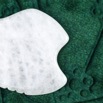 Strumento per l'auto-cura della pelle White Jade Gua Sha Scraping Massage Board for Body Massager Function 2024 Trending Product