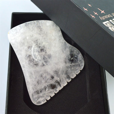 Attrezzatura per il massaggio del corpo Guasha bianco lucidato personalizzato Gua Sha Stone Board Giada Guasha Strumento per rilassare i muscoli