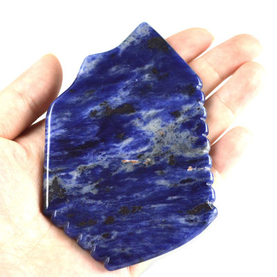 Blue Sodalite Gua Sha Board 95*53mm Lo strumento per migliorare la circolazione sanguigna e la salute della pelle
