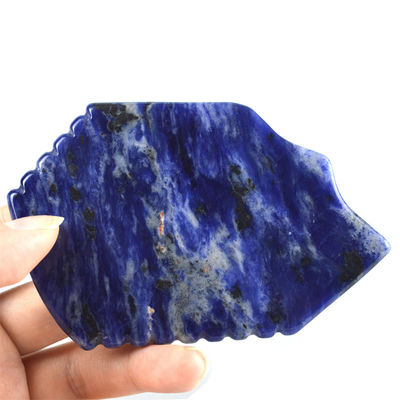 Blue Sodalite Gua Sha Board 95*53mm Lo strumento per migliorare la circolazione sanguigna e la salute della pelle