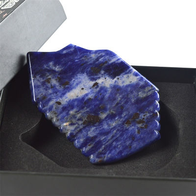 Blue Sodalite Gua Sha Board 95*53mm Lo strumento per migliorare la circolazione sanguigna e la salute della pelle