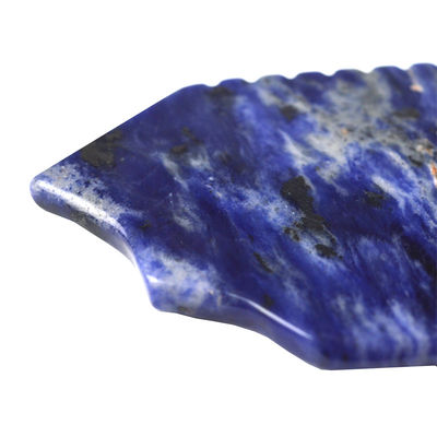 Logo personalizzato disponibile dal 2024 Blu Sodalite Gua Sha Scraping Massage Board per Massaggiatore Faciale e Corporeo Spa Stone