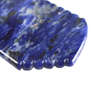 Logo personalizzato disponibile dal 2024 Blu Sodalite Gua Sha Scraping Massage Board per Massaggiatore Faciale e Corporeo Spa Stone