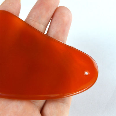 2024 Red Carnelian Gua Sha Board La pietra di Agate Guasha per massaggi e cura del viso