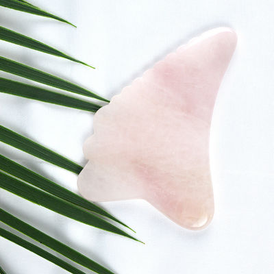 2024 Wing Shape Rose Quartz Gua Sha Scraping Board Rosa Cristallo Guasha Massaggiatore Faciale Corpo Spa Strumento per Massaggi