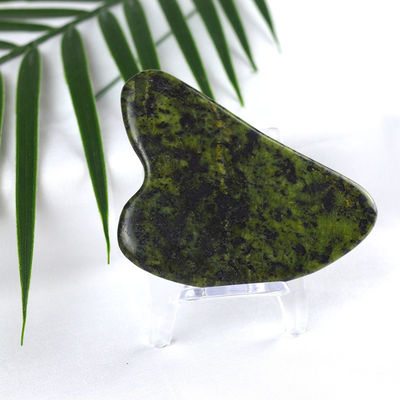 Green Sodalite Gua Sha Scraping Massage Board per il trattamento del corpo intero con massaggiatori di pietra di giada