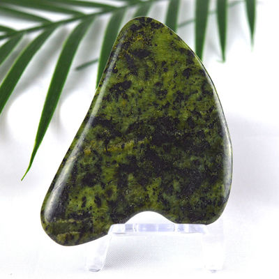 Green Sodalite Gua Sha Scraping Massage Board per il trattamento del corpo intero con massaggiatori di pietra di giada