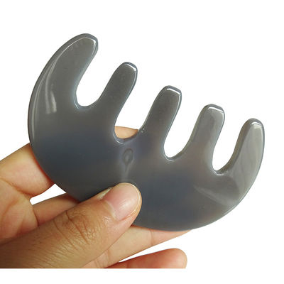 Prova i benefici dell' Agate Gua Sha Comb Perfetto per il massaggio della testa e la cura della bellezza