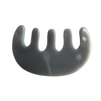 Prova i benefici dell' Agate Gua Sha Comb Perfetto per il massaggio della testa e la cura della bellezza