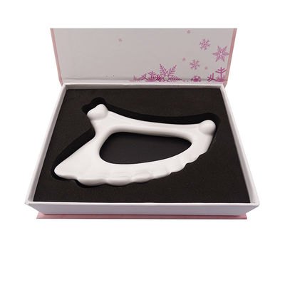 Facial Therapy Ceramic Gua Sha Board Logo personalizzato per massaggio facciale Strumento di fisioterapia