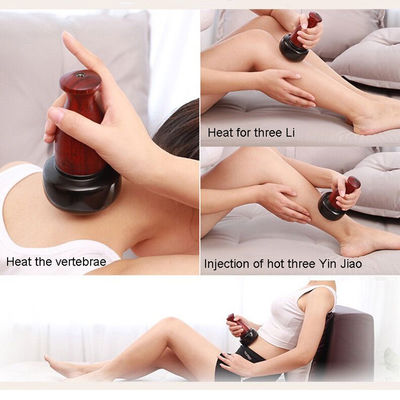 Hot Compress Smart Face Lifting Elettrico Bian Stone Guasha Tavola Massaggio Cupping per la funzione corporea Trattamento Moxibustion