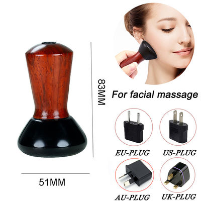 Red Pear Wood Mini Bian Stone Eye Face Gua Sha Massager Cintura di massaggio portatile per pietra calda naturale Guasha elettrica