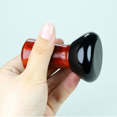 Red Pear Wood Mini Bian Stone Eye Face Gua Sha Massager Cintura di massaggio portatile per pietra calda naturale Guasha elettrica