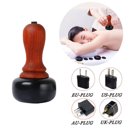 Massaggiatore elettrico di gua sha calda pietra terapia per rilassare i muscoli raschiatura della pelle e trattamento di moxibustione sul corpo
