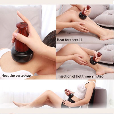 Massaggiatore elettrico di gua sha calda pietra terapia per rilassare i muscoli raschiatura della pelle e trattamento di moxibustione sul corpo