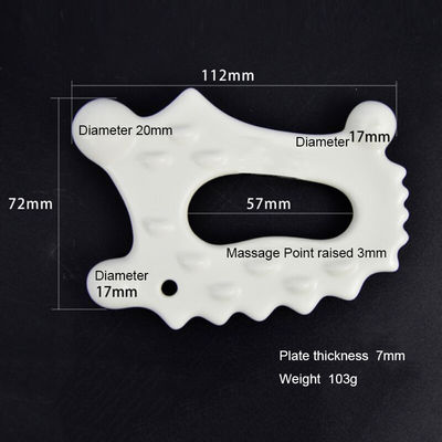 Strumento di massaggio facciale 103g Tavola ceramica Gua Sha per raschiare tutto il corpo nell'assistenza sanitaria 2024
