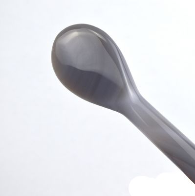Massaggiatore Corporeo Grigio Cucchiaio Agate Roller Cucchiaio Gua Sha per Massaggio Tissuto Profondo e Punto di Accuppressione