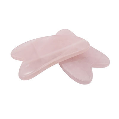 OEM/ODM Accettabile Rose Quartz Gua Sha Naturale Giada Guasha Strumenti Faciali per Corpo Faccia Collo E Occhi Cura della Pelle Massaggio SPA