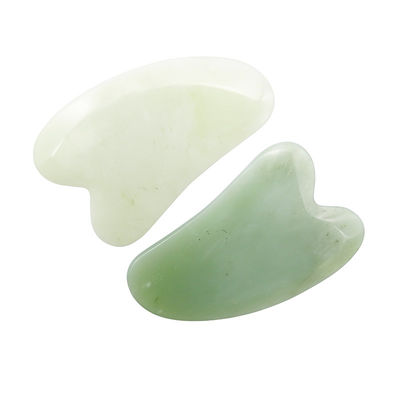 Xiuyan Jade Guasha Board per la cura della pelle del viso e del corpo Forma del cuore Strumento di massaggio Gua Sha per alleviare le tensioni muscolari