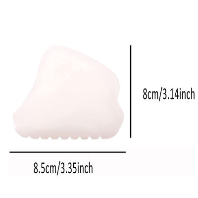 Massaggiatore del corpo portatile portatile afgano Giada bianca Gua Sha Board per personalizzabile viso e cura della pelle del corpo