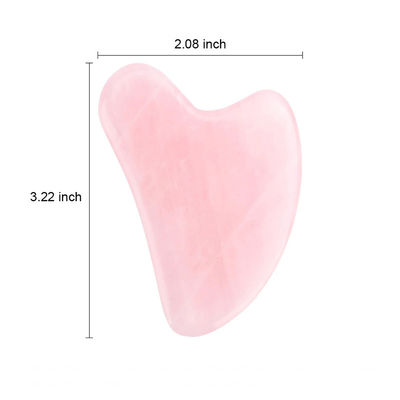 Strumento di massaggio portatile in pietra naturale di giada Gua Sha per il viso e il collo