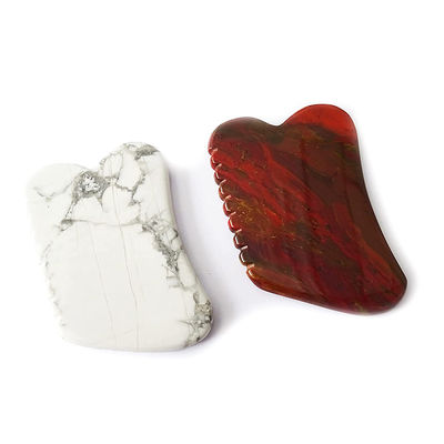OEM/ODM Massaggio naturale del viso supportato Gua Sha Stone Mookaite Bianco Turchese Guasha per ridurre le linee sottili del viso
