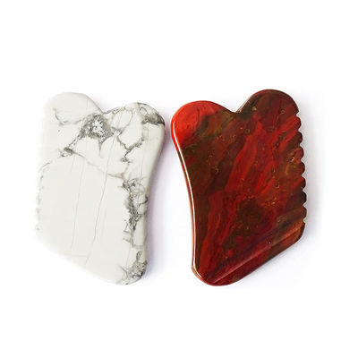OEM/ODM Massaggio naturale del viso supportato Gua Sha Stone Mookaite Bianco Turchese Guasha per ridurre le linee sottili del viso