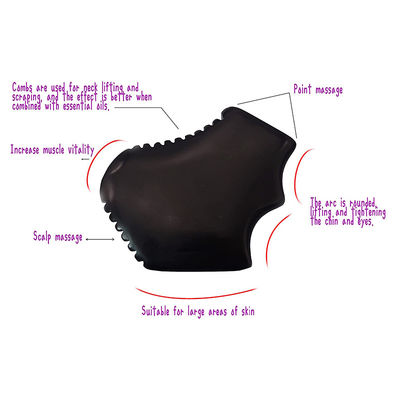 Marca privata Gua Sha Giada Massaggio Faciale Massaggio Naturale Bian Pietra Faciale Guasha Strumento di raschiatura con design portatile