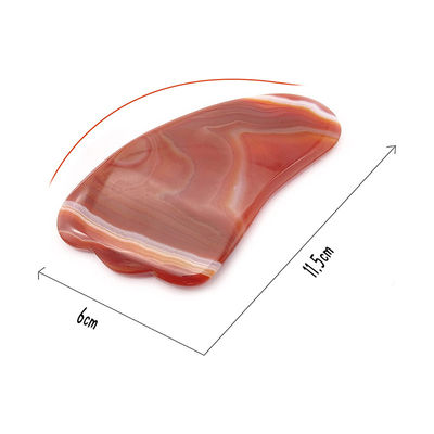Funzione di lifting del viso Agate rosso cristallo di quarzo Gua Sha piastra di rottamazione per portatile