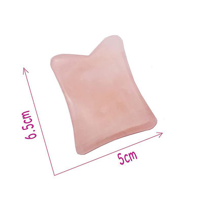 Funzione di lifting del viso Rose Quartz Real Jade Gua Sha Crystal Face Roller Massage Guasha Stone per il ringiovanimento del viso/corpo