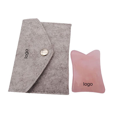 Funzione di lifting del viso Rose Quartz Real Jade Gua Sha Crystal Face Roller Massage Guasha Stone per il ringiovanimento del viso/corpo