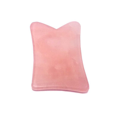 Funzione di lifting del viso Rose Quartz Real Jade Gua Sha Crystal Face Roller Massage Guasha Stone per il ringiovanimento del viso/corpo