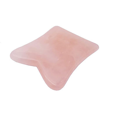 Funzione di lifting del viso Rose Quartz Real Jade Gua Sha Crystal Face Roller Massage Guasha Stone per il ringiovanimento del viso/corpo