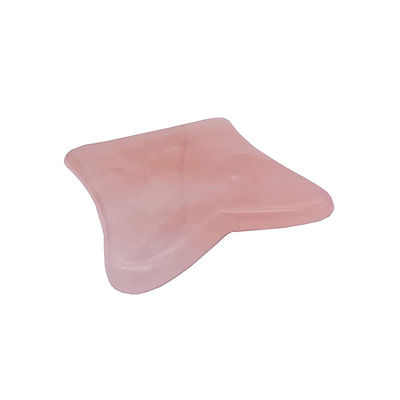 Funzione di lifting del viso Rose Quartz Real Jade Gua Sha Crystal Face Roller Massage Guasha Stone per il ringiovanimento del viso/corpo