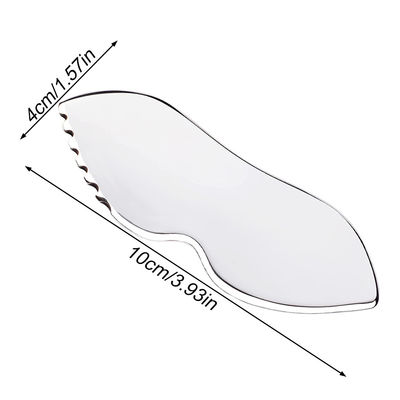 Acciaio inossidabile Guasha Massaggio muscolare rilassante strumento metallico per massaggiatore facciale Tissue probing fisioterapia raschiatura piastra