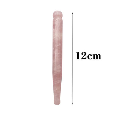 OEM ODM Rose Quartz naturale Guasha Massaggio bastone ago rilievo muscolare Corpo Gua Sha massaggiatore punto Roller Guasha strumento