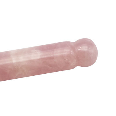 OEM ODM Rose Quartz naturale Guasha Massaggio bastone ago rilievo muscolare Corpo Gua Sha massaggiatore punto Roller Guasha strumento