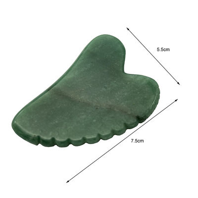 Scraping Facial Skin Lifting con Gua Sha Aventurino Verde e Design a forma di cuore