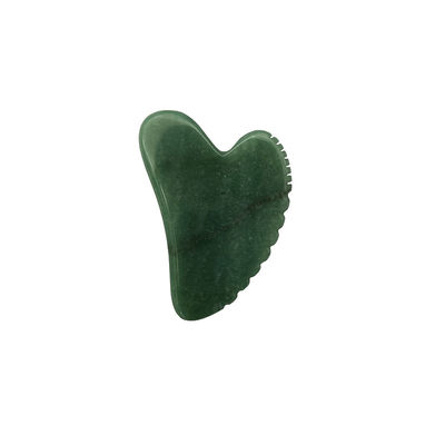 Scraping Facial Skin Lifting con Gua Sha Aventurino Verde e Design a forma di cuore