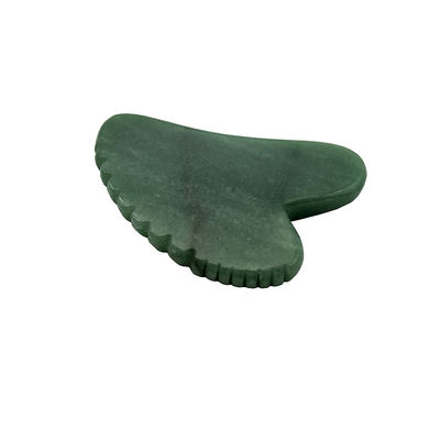 Scraping Facial Skin Lifting con Gua Sha Aventurino Verde e Design a forma di cuore