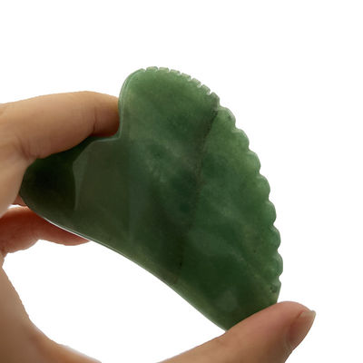 Scraping Facial Skin Lifting con Gua Sha Aventurino Verde e Design a forma di cuore