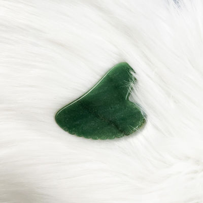 Scraping Facial Skin Lifting con Gua Sha Aventurino Verde e Design a forma di cuore