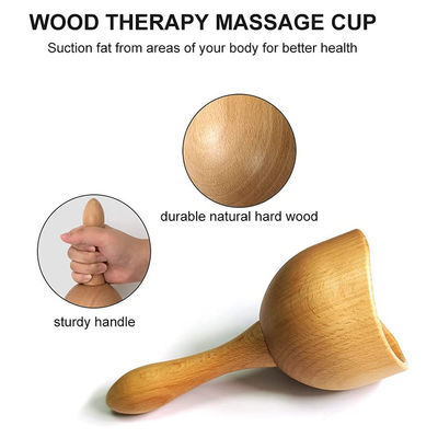 Massaggio in legno Gua Sha per la terapia SPA naturale carbonizzata e massaggio del corpo