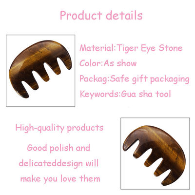 Disponibile il logo personalizzato di Gua Sha Comb Massaggio strumento per migliorare la circolazione sul viso scalpo