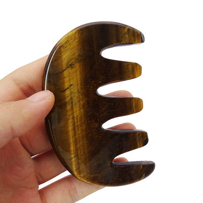 Disponibile il logo personalizzato di Gua Sha Comb Massaggio strumento per migliorare la circolazione sul viso scalpo