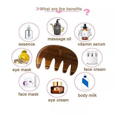 Disponibile il logo personalizzato di Gua Sha Comb Massaggio strumento per migliorare la circolazione sul viso scalpo