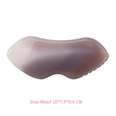 Tabella di Gua Sha di Agata Naturale per Massaggio Corporeo e Trattamento Faciale in Terapia di Agopuntura SPA
