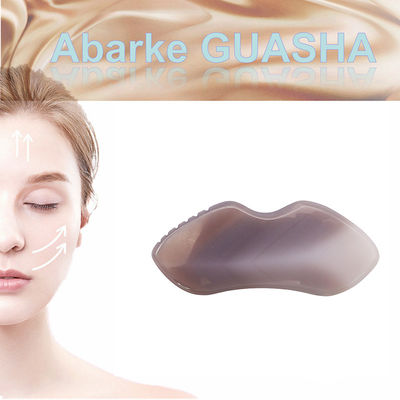 Tabella di Gua Sha di Agata Naturale per Massaggio Corporeo e Trattamento Faciale in Terapia di Agopuntura SPA