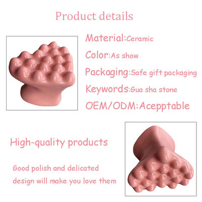 Strumento di massaggio Gua Sha in ceramica per drenaggio linfatico facciale e corporeo